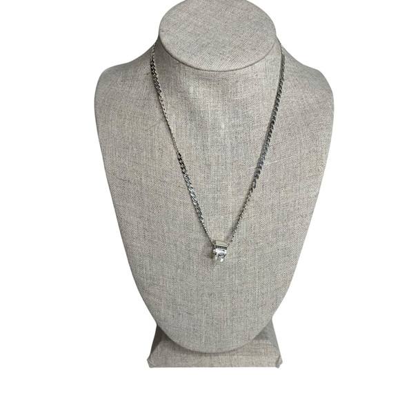 Gucci 925 Sterling Silver G-Ring Pendant Necklace - Picture 4 of 10